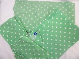 Pottery Barn Teen Mini Dot Polka-Dot Green Organic Cotton 4-PC Twin XL Sheet Set - £39.28 GBP