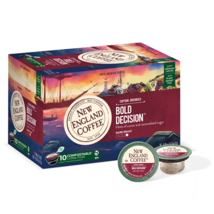 NEW ENGLAND COFFEE CAPTAIN GRISWOLD BOLD DECISION DARK ROAST K-CUPS 10CT - $304.28 MXN