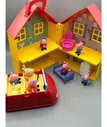 Peppa Pig Family Playset House Figurines Moving Car w/ Sounds - $26.03