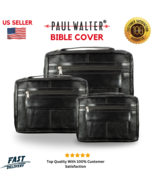 Genuine Leather Religious Book Bible Cover Organizer Zippered Case with ... - €17,81 EUR+