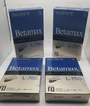 Electronics Sony Betamax L-750 Video Tapes Lot Of 4 High Grade BETA-SEALED Blank - £18.50 GBP