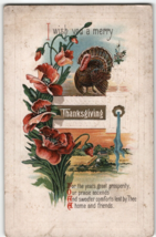 I wish you a merry thanksgiving 117 c embossed - £4.70 GBP