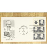 US Postal History FDC 1970 Memorial Dwight Eisenhower 34th President Boo... - £7.52 GBP
