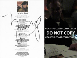 John Mellencamp signed Hurts so Good Lyrics sheet COA exact Proof autographed - £177.45 GBP