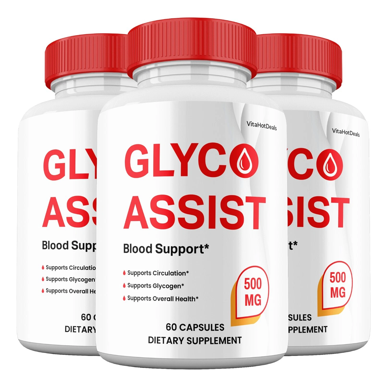 Glyco Assist Max Strength Capsules | Daily Wellness Support (3 Pack) - $1,457.11 MXN