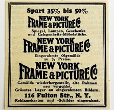 1945 WW2 German-USA Framing Advertisement New York Frame &amp; Picture NYC C94B - $372.61 MXN