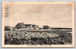 Crescent Beach Mattapoisett Massachusetts Postcard - £19.66 GBP