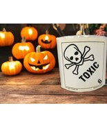 10 Pc Toxic Skull Crossbones Poison Halloween Skateboard Punk/Metal 4x4 ... - $103.76 MXN