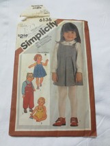 Simplicity 6136   Toddler Size 3  Overalls Romper and Sundress Jumper - £3.93 GBP