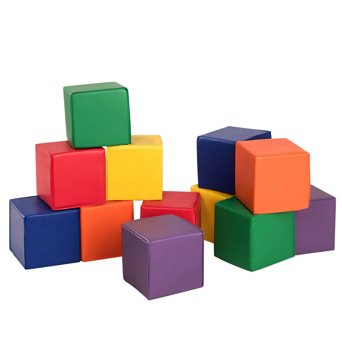 12-Piece 8&quot; PU Foam Big Building Blocks Colorful Soft Blocks Play Set For Kids  - £212.37 GBP