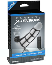 Fantasy X-tensions Deluxe Silicone Power Cage - Black - $35.63