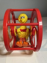 Big Bird Sesame Street Rolling Preschool Toy Illco Retro Kids Vtg. Jim Henson - $17.34