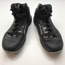 UNDER ARMOUR Black White Leather Cleats Size 5.5Y - $17.25