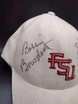 Nike Bobby Bowden Autographed Florida State Hat Cap Size M Swoosh Cream Seminole - £50.83 GBP