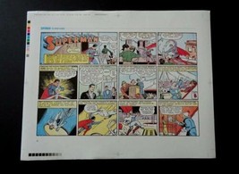 Superman Printer&#39;s proof art:Sunday Classics DC Comic production artwork... - $40.81