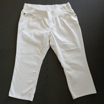 Liz Lange Maternity White Capri Jeans Pants Size 12 Cropped Jeans - £11.25 GBP