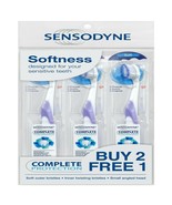 SENSODYNE Toothbrush Sensitive Teeth Complete Protection Soft Bristles x 3 Units - £15.72 GBP