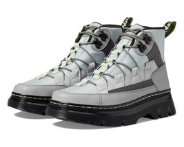 Doc Dr. Martens BOURY Heavy Duty Leather Canvas Gun Metal Grey Boots M-9... - $219.03 CAD