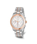 Two-Tone Stainless Steel &amp; Rose Gold Chronograph Wristwatch With Date Di... - $192.06