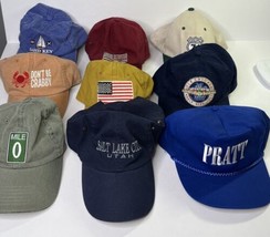Hat Lot Mile 0, American Flag, Crab Hat, Salt Lake City,  Old Chicago - $12.49