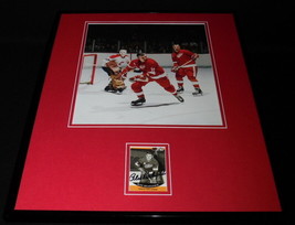 Alex Delvecchio Signed Framed 16x20 Photo Display Detroit Red Wings - £77.86 GBP