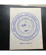 U S NAVY  PROGRAM  &quot;FBM OPERATIONAL TEST  SUPPORT UNIT TWO TRIDENT SUBMA... - $29.68