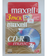 Maxell CD-R Music 74 3-Pack For Audio Recording - £9.48 GBP