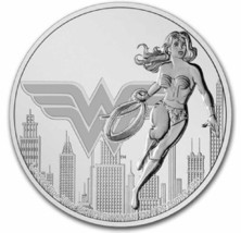 2021 NIUE 1 OZ .999 SILVER DC COMICS JUSTICE LEAGUE: WONDER WOMAN - £48.03 GBP