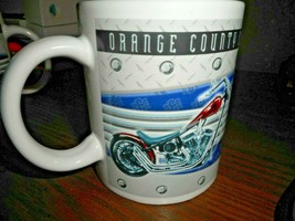 Orange County Chopper OCC Motorcycle Ceramic Coffee Cup Mug Biker Cycle RED BIKE - £16.42 GBP