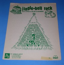 Jingle Bell Rock Sheet Music Vintage 1957 The Aberback Group Roster Of Artists - £28.14 GBP