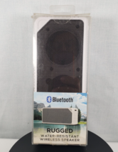 Rugged Bluetooth Speaker Water Resistant Powerful Stereo Speaker White - $46.31