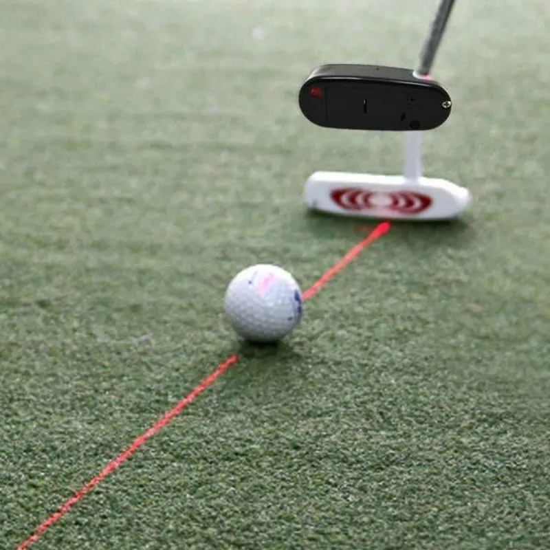 Black Golf Putter Laser Pointer Putting Training Aim Line Corrector Improve Aid  - £84.36 GBP