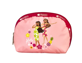 Le Sportsac Hula Duo Hawaii Exclusive Medium Dome Cosmetic Bag Hula Girls, Aloha - £28.94 GBP