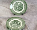 Royal Colonial Homestead Bread Plates 6 1/2&quot; Lot of 8 Green - $14.69