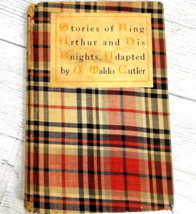 Stories Of Arthur And His Knights Hardcover 1904 Waldo Cutler Plaid Cover First - £62.47 GBP