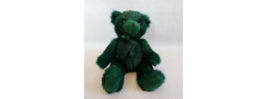Goffa Teddy Bear Green 9&quot; Stuffed Animal Plush Toy EXCELLENT CONDITION - $12.86