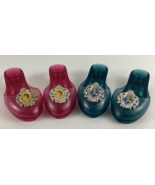Disney Princess Sparkle Shoes Cinderella Blue Beauty Beast Belle Pink Dr... - $33.63 CAD