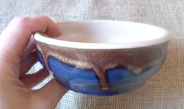 VTG Pottery Ceramic Rustic Lava Bowl Candy Jam dish marked w/ No. 7417 - £9.93 GBP