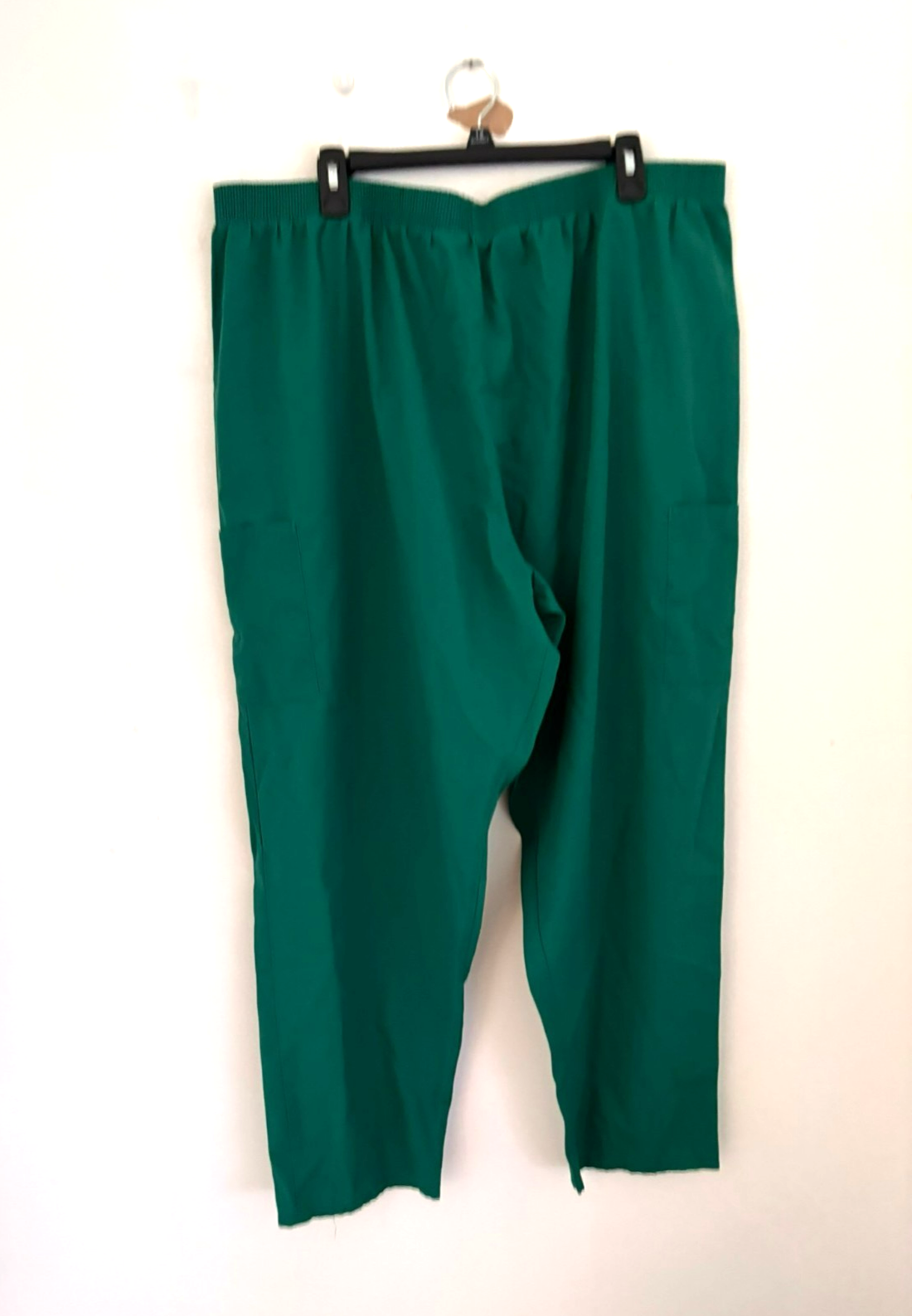 Women’s 3XL Green Cropped Pants Plus Size Elastic Waist Pull-On Casual Comfort Item image 3