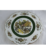 Ascot Wood and Sons England 10.5&quot; Vintage decorative plate Thatch roof C... - $20.36 CAD