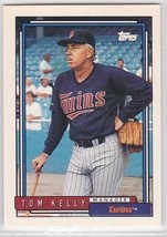 M) 1992 Topps Baseball Trading Card - Tom Kelly #459 - $1.97