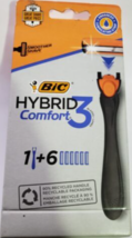 BIC Comfort 3 Hybrid Men&#39;s Disposable Razor, 3 Blades, 6 Cartridges and ... - $12.19