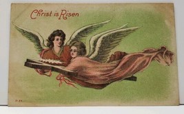 Christ Has Risen Angels Floating with Cross Easter Postcard G2 - £3.08 GBP