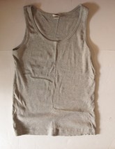 Women&#39;s Basic Editions Tank Top Sleeveless T-Shirt Cotton Classic Gray S... - $122.40 MXN