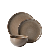 Better Homes and Gardens Banks Brown 12-Piece Stoneware Dinnerware Set - $67.63