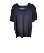 CALVIN KLEIN T-shirt V-Neck Men&#39;s Large Black CA50900 - £6.98 GBP