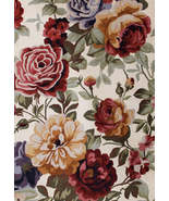  Floral Multicolor RUG, Custom , Tufted Wool Rug, Silky And Soft Luxurio... - £287.43 GBP+