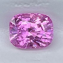 1.35 Cts Natural Pink Sapphire Cushion Cut VVS Sparkling Luster Loose Gemstone - £550.64 GBP