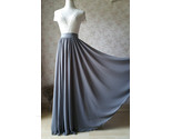 Bridesmaid chiffon skirt gray 1 thumb155 crop