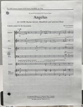 Angelus by Steven Sametz SATB Chorus w Handbells &amp; Harp Sheet Music ECS Pub - £3.10 GBP